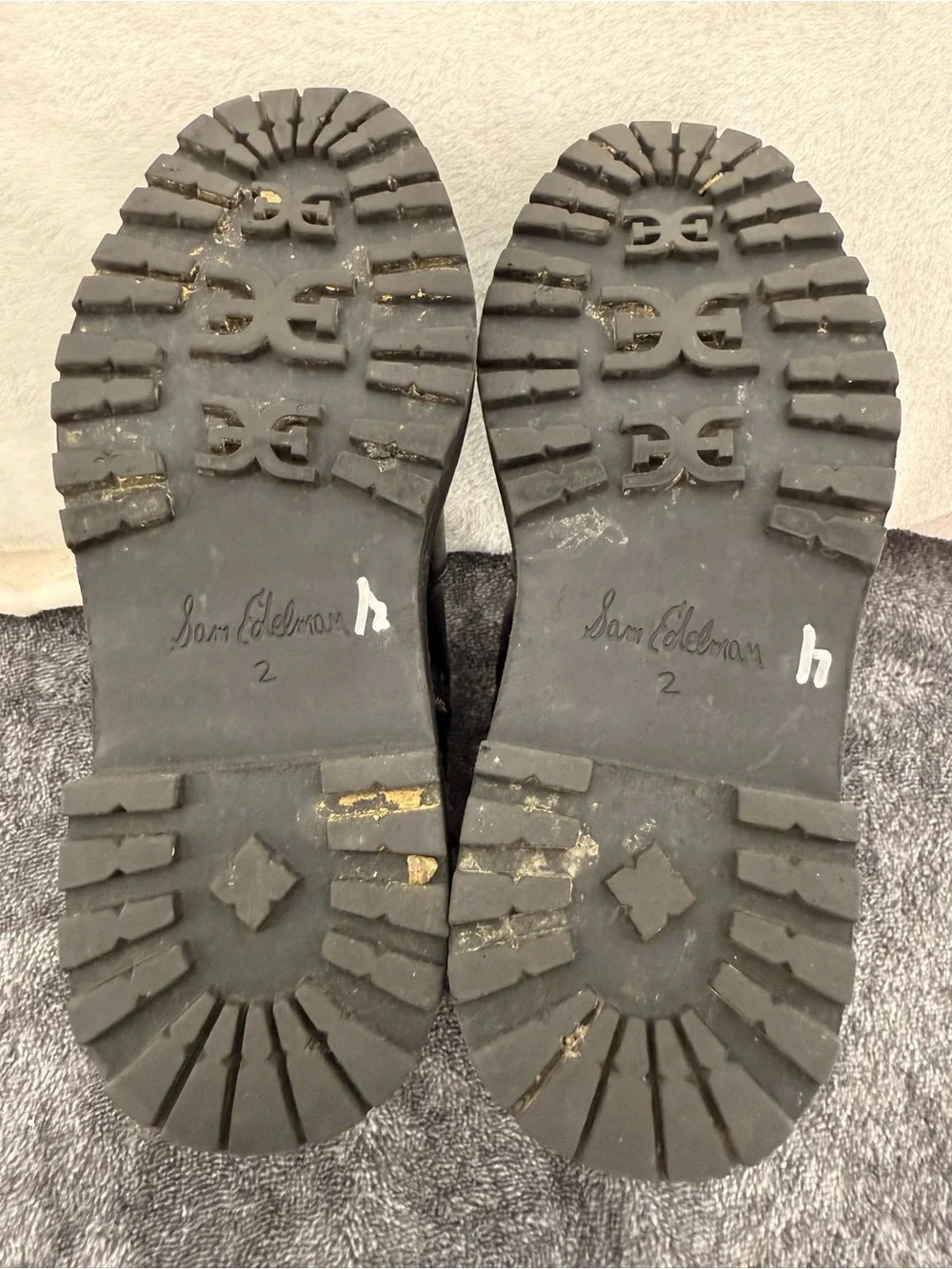 Sam Edelman girls Black Lucianna Marie Size 2 Combat